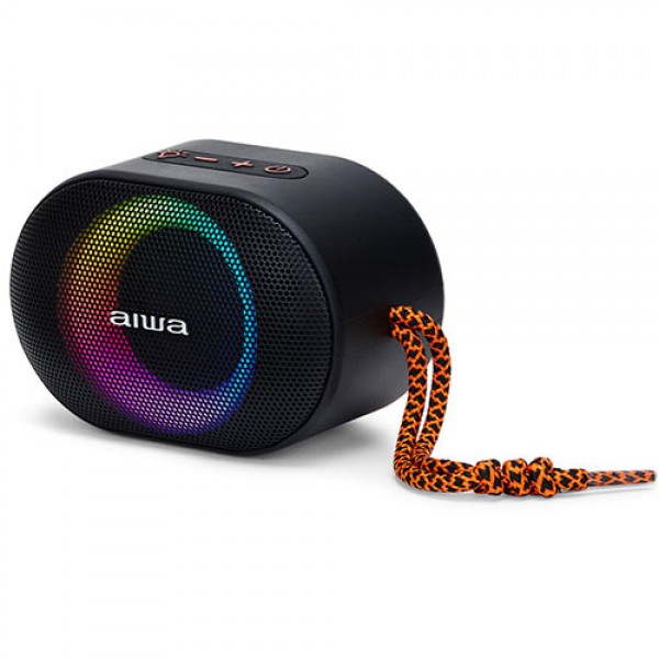 AIWA BLUETOOTH SPEAKER WITH RGB MULTI LIGHTING RMS 10W BLACK