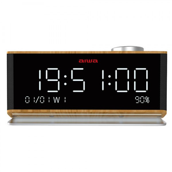 AIWA CLOCK RADIO BIG DISPLAY MULTIFUNCTIONAL RMS 15W