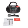 AIWA PORTABLE CD/MP3/USB/TAPE/BT WITH FM PLL RADIO BLACK