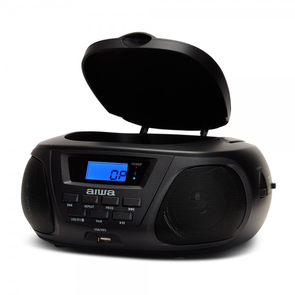 AIWA BLUETOOTH BOOMBOX CD/MP3 BLACK