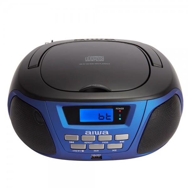 AIWA BLUETOOTH BOOMBOX CD/MP3 BLUE