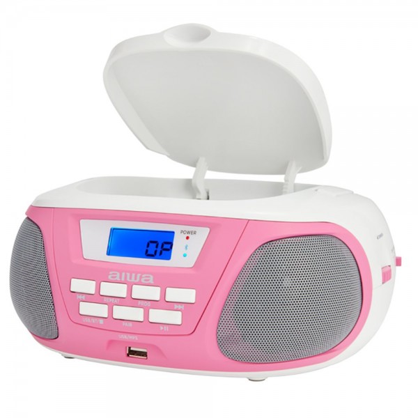 AIWA BLUETOOTH BOOMBOX CD/MP3 PINK