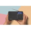 AIWA RADIO DAB+ FM-RDS WITH SPEAKER AND EARPHONES BLACK