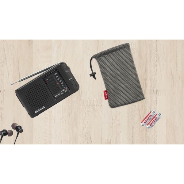 AIWA POCKET RADIO WITH EARPHONES