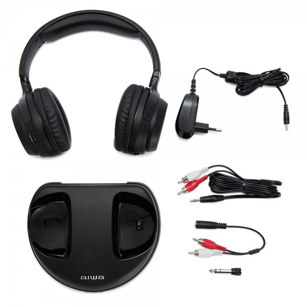 AIWA WIRELESS STEREO TV RF HEADPHONES