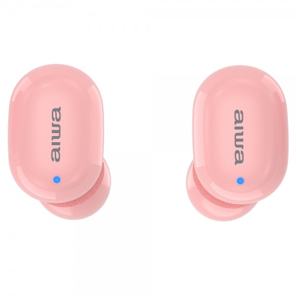 AIWA TWS IN-EARPHONES WITH MEMORY FOAM PINK