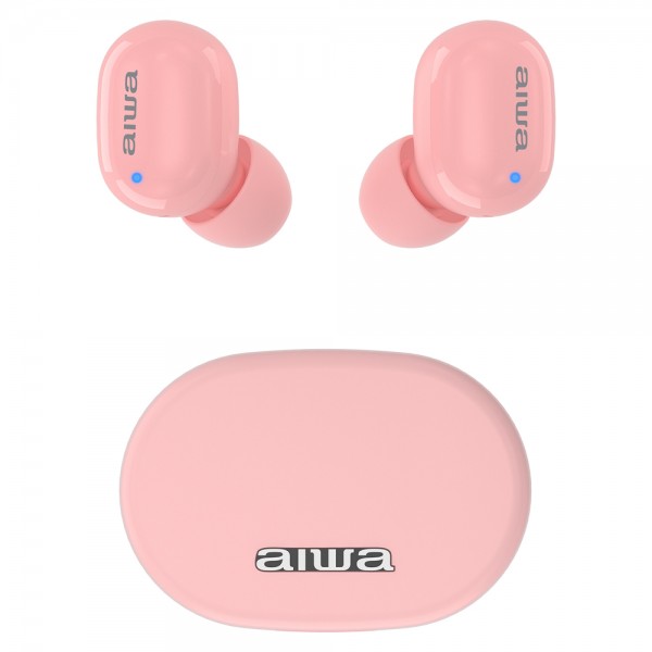 AIWA TWS IN-EARPHONES WITH MEMORY FOAM PINK