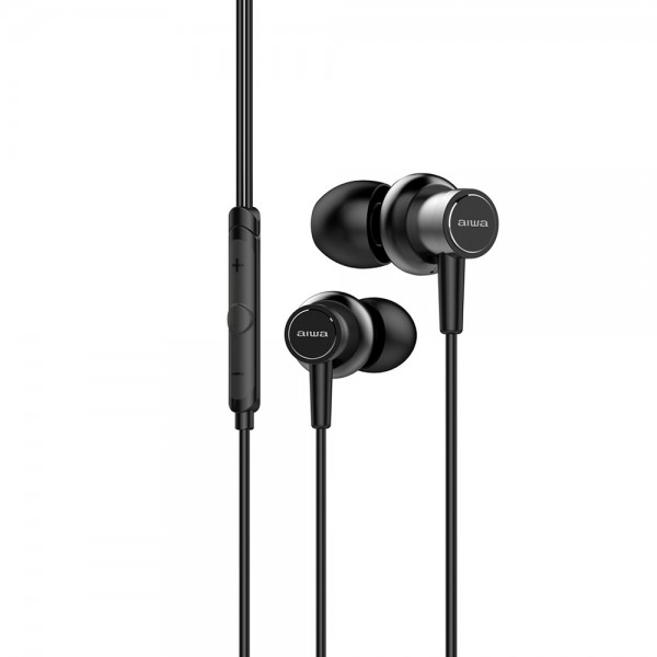 AIWA HI-RES 3,5MM IN-EARPHONE BLACK DIAMOND