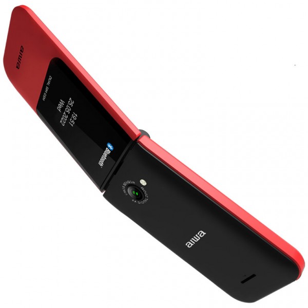 AIWA SLIM BT CLAMSHELL FLIP-STYLE DUAL SIM PHONE RED