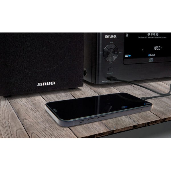 AIWA MINI HI-FI STEREO BT5.0 SYSTEM RMS 50W