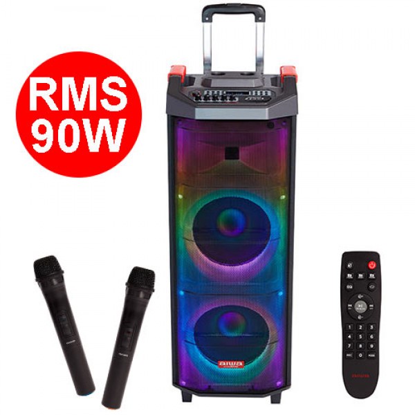 AIWA PORTABLE TWS TROLLEY PARTY SPEAKER RGB LIGHTING RMS 90W