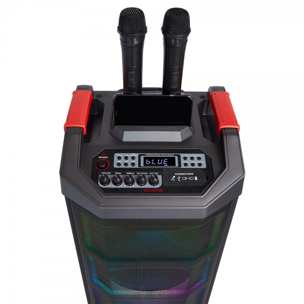 AIWA PORTABLE TWS TROLLEY PARTY SPEAKER RGB LIGHTING RMS 90W