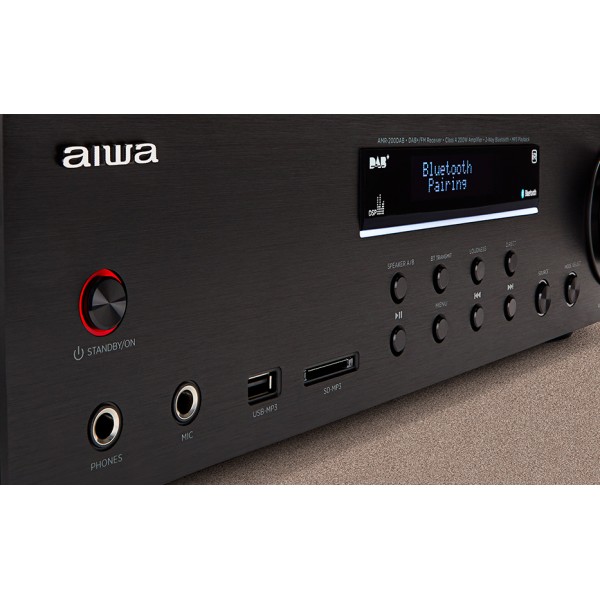 AIWA STEREO AMPLIFIER BT WITH DAB+/FM RMS 200W BLACK