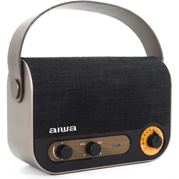 AIWA VINTAGE BT RECHARGEABLE PORTABLE RADIO SPEAKER RMS 10W