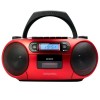 AIWA PORTABLE CD/MP3/USB/TAPE/BT WITH FM PLL RADIO RED