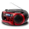 AIWA PORTABLE CD/MP3/USB/TAPE/BT WITH FM PLL RADIO RED