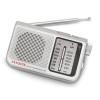 AIWA POCKET AM/FM RADIO WITH DUAL ANALOG TUNER SILVER