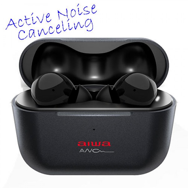 AIWA ANC BT TWS EARBUDS DIAMOND X BLACK