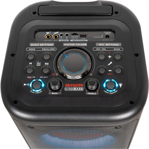 AIWA HIGH-POWER HYPERBASS PARTY TROLLEY SPEAKER