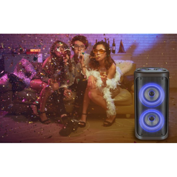 AIWA HIGH-POWER HYPERBASS PARTY TROLLEY SPEAKER