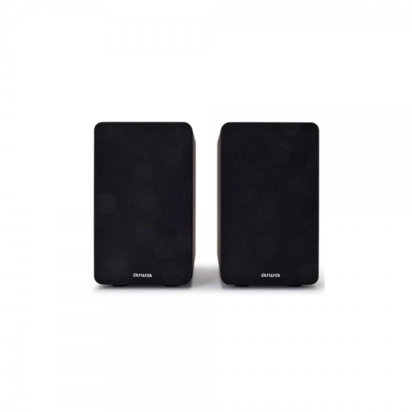 AIWA PASSIVE HIFI BOOKSHELF SPEAKERS BLACK