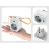 TESSAN 3 IN 1 WALL SOCKET 1xSCHUKO, 1xUSB, 1xTYPE-C CABLE 15CM