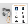 TESSAN 3 IN 1 WALL SOCKET 1xSCHUKO, 1xUSB, 1xTYPE-C CABLE 15CM