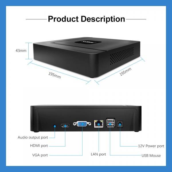 SRIHOME 4K(8MP) 16-CHANNEL NETWORK VIDEO RECORDER