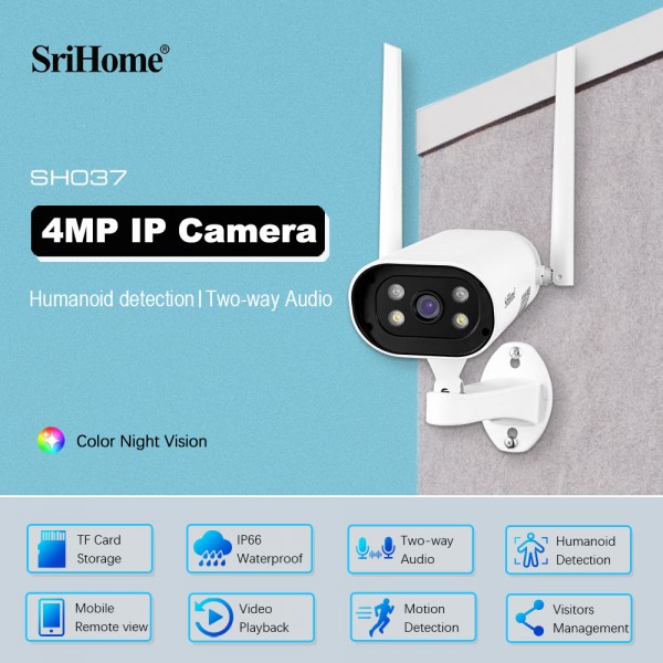 SRIHOME WIFI OUTDOOR SMART CAMERA 4MP