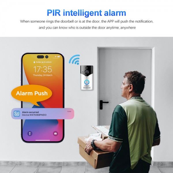 SRIHOME WIFI VISUAL DOORBELL4MP HD