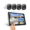 SRIHOME 5MP HD WIRELESS NVR WITH 4 IP CAMERAS & TOUCH SCREEN