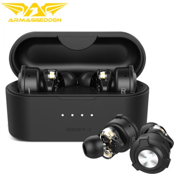 ARMAGGEDDON TWS EARPHONES CLEAR VOICE HORNET-3 BLACK REFURBISHED