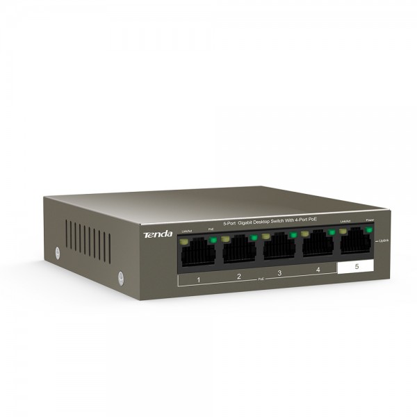 TENDA 5-PORT GIGABIT DESKTOP SWITCH WITH 4-PORT PoE