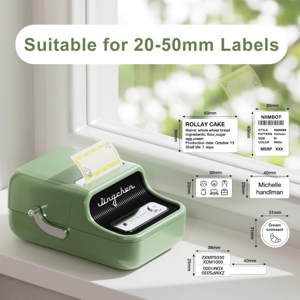 NIIMBOT THERMAL LABEL PRINTER B21S 2-INCH GREEN