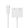 CABLEXPERT USB TYPE-C PLUG TO STEREO 3.5MM AUDIO ADAPTER WITH EXTRA SOCKET WHITE