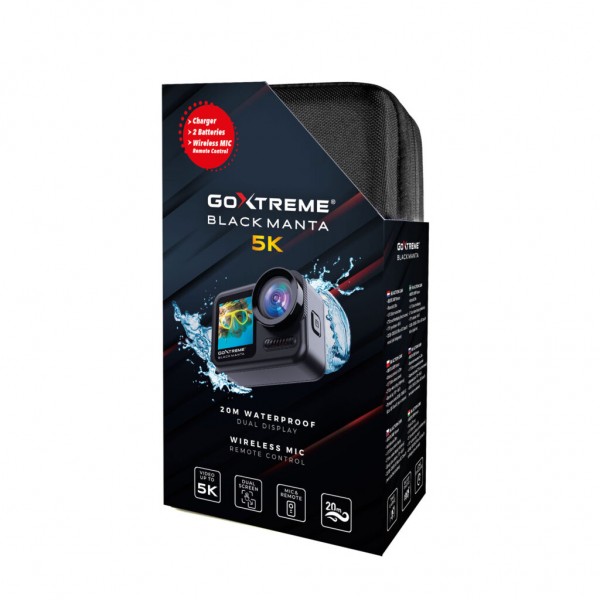 GOXTREME 5K DUAL SCREEN BLACK MANTA