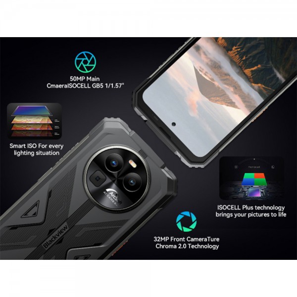 BLACKVIEW BV8100 (8GB+256GB) NFC RUGGED SMARTPHONE BLACK