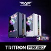 ARMAGGEDDON GAMING PC CASE WITH 3 ARGB FANS TRITRON PRO 300 WHITE