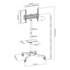 SBOX TROLLEY TV MOUNT 32' - 55' / 81 - 140CM VESA 400x400MAX