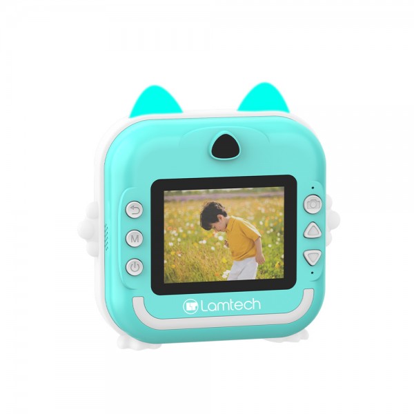 LAMTECH BLUETOOTH KID INSTANT CAMERA WHITE/GREEN