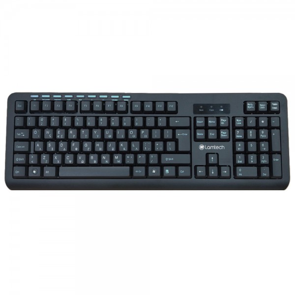 LAMTECH WIRELESS MULTIMEDIA KEYBOARD AND MOUSE GR LAYOUT BLACK