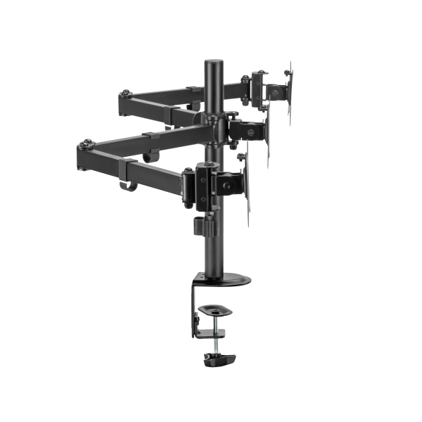 SBOX TABLE STAND FOR 3 MONITORS 17'-27' VESA 100x100 MAX