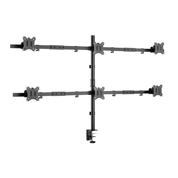 SBOX TABLE STAND FOR 6 MONITORS 17'-32' VESA 100x100 MAX