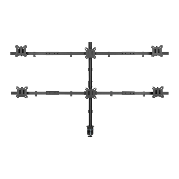 SBOX TABLE STAND FOR 6 MONITORS 17'-32' VESA 100x100 MAX