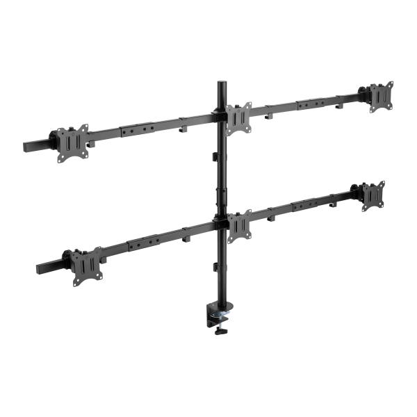 SBOX TABLE STAND FOR 6 MONITORS 17'-32' VESA 100x100 MAX