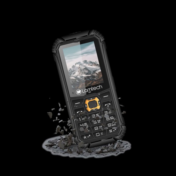 LAMTECH 2G DUAL SIM RUGGED PHONE 1800MAH BLACK/ORANGE