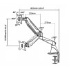 GEMBIRD ADJUSTABLE DESK DISPLAY MOUNTING ARM (TILTING) 17'-32'