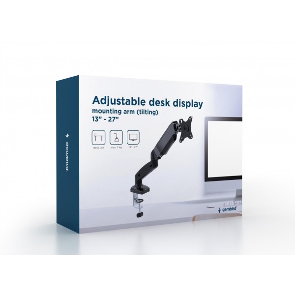 GEMBIRD ADJUSTABLE DESK DISPLAY MOUNTING ARM (TILTING) 17'-32'