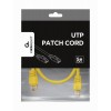 CABLEXPERT CAT5e UTP PATCH CORD YELLOW 0,5M