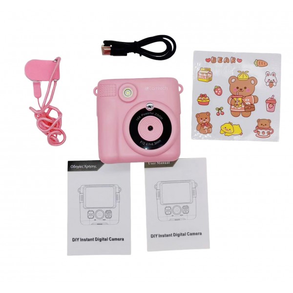 LAMTECH KID INSTANT CAMERA WITH FLASH PINK